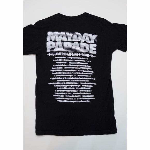 Mayday Parade 2016 Concert T-shirt The American Lines Tour Size Small - Picture 4 of 6